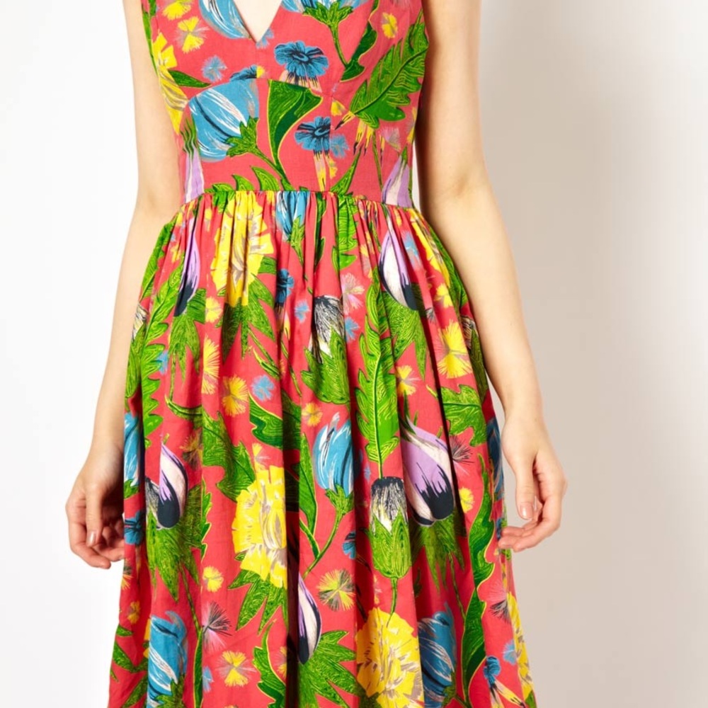 Tropical Floral Print French Connection Dress